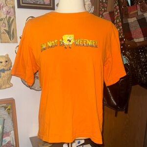 Y2K Nickelodeon Orange SpongeBob Graphic Tee